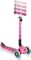 Globber Go Up Deluxe Lights Kickboard deep pink Vorschaubild