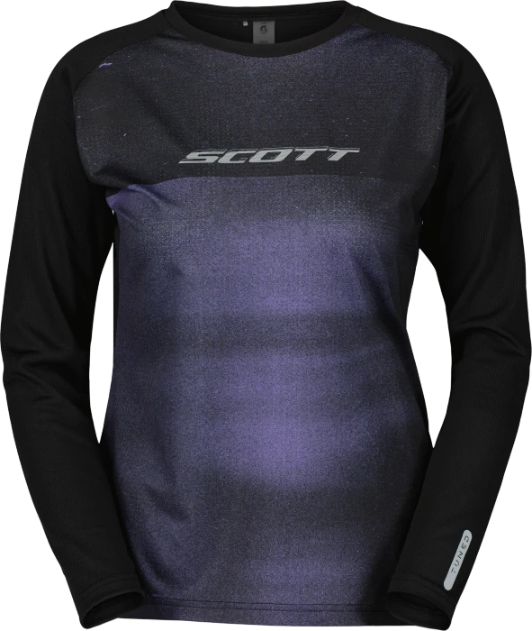 Scott Trail Tuned Trikot langarm black/swish purple (Damen)