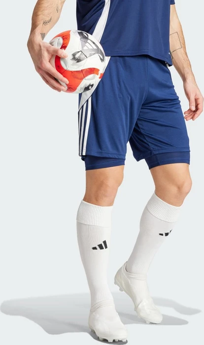 adidas Tiro 24 2-in-1 Hose kurz team navy blue 2/white (Herren)