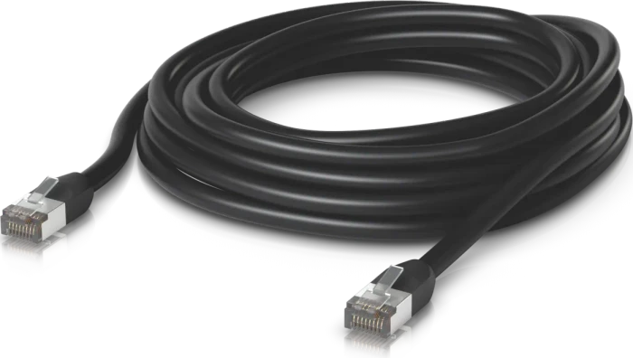 Ubiquiti UniFi Patchkabel Outdoor, Cat6, RJ-45/RJ-45, 8m, schwarz