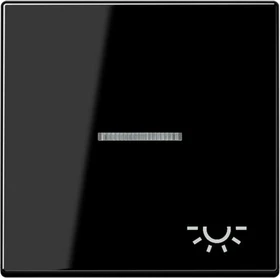 Jung Serie A Wippe mit Symbol Licht, schwarz