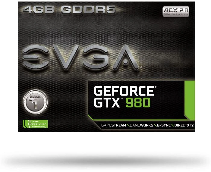 EVGA GeForce GTX 980 ACX 2.0, 4GB GDDR5, DVI, HDMI, 3x DP