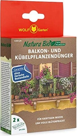 Wolf-Garten Natura Bio N-BK Balkon-/Kübelpflanzendünger, 250g