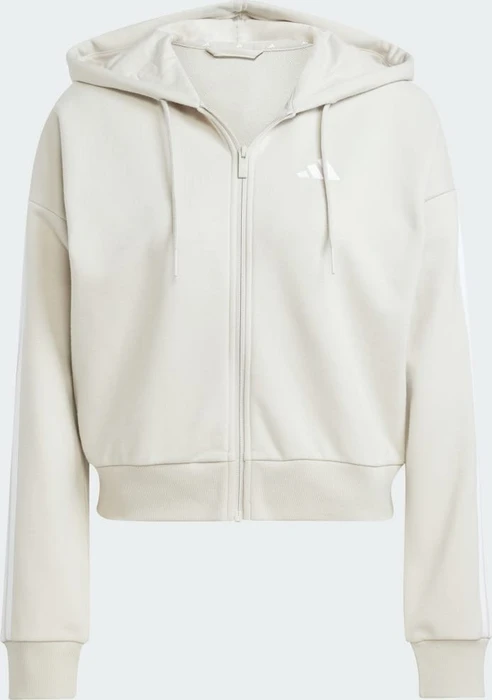 adidas Essentials 3-Streifen French Terry Hoodie beige/weiß (Damen)