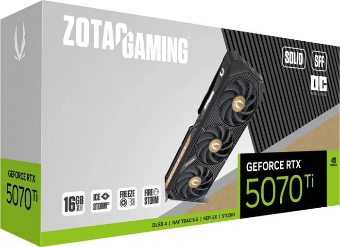 Zotac Gaming GeForce RTX 5070 Ti SOLID SFF OC, 16GB GDDR7, HDMI, 3x DP