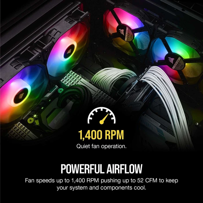 Corsair SP Series iCUE SP120 RGB PRO Performance Fan, 120mm