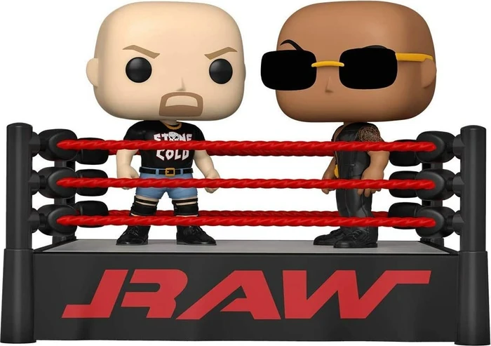 FunKo Pop! WWE - "Stone Cold" Steve Austin and "The Rock"