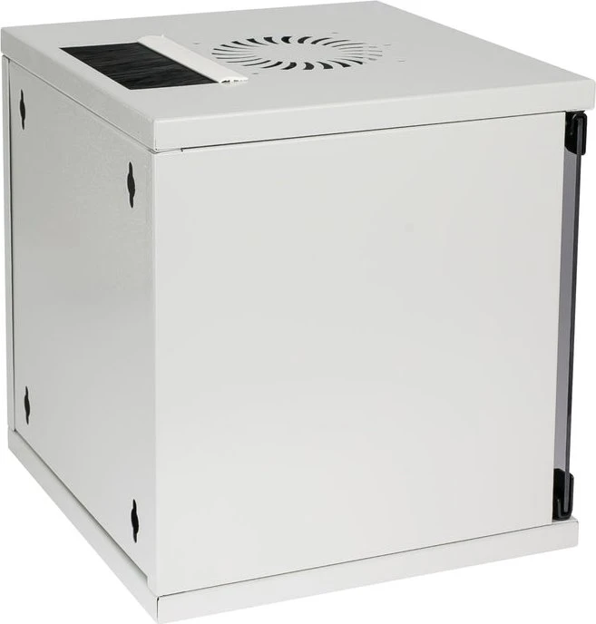 HMF Serverschrank 10", HMF 63400 6HE, Sicherheitsglastür, IP20, 300mm tief