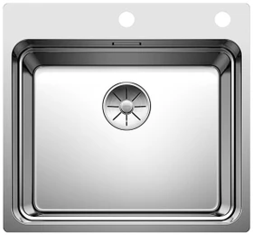 Blanco Etagon 500-IF/A Einbau Becken mittig mit Ablauffernbedienung edelstahl seidenglanz
