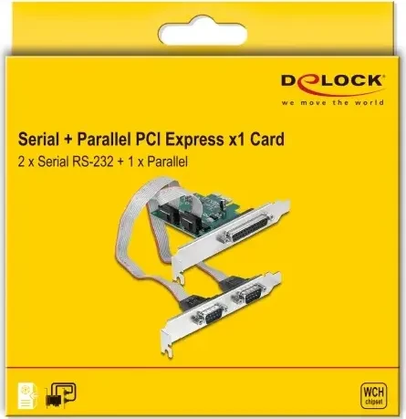 DeLOCK 1x parallel/2x seriell, PCIe x1