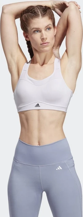 adidas TLRD Impact Training High-Support Sport-BH silver dawn (Damen)