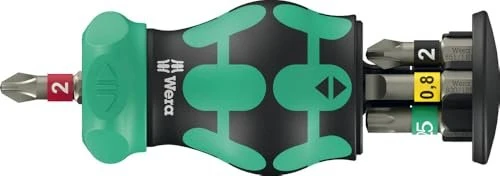 Wera Kraftform Kompakt Stubby Magazin RA 2 Bitset, 6-tlg.