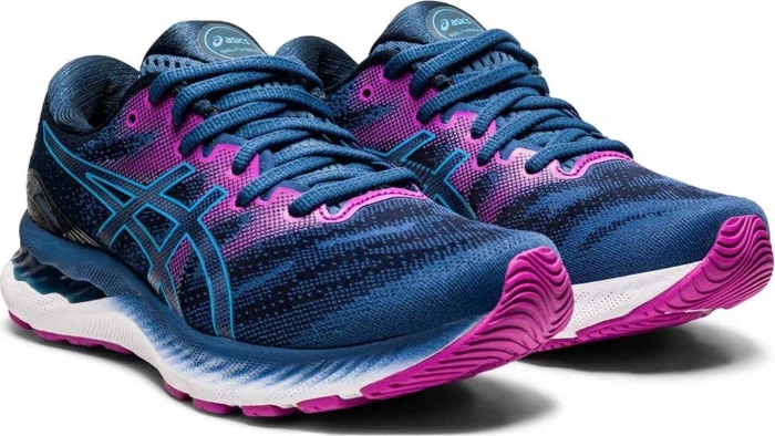Asics Gel-Nimbus 23 grand shark/digital aqua (Damen)