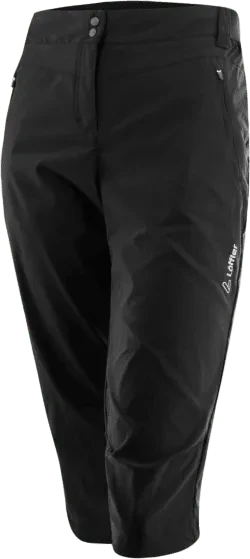Löffler CSL Fahrradhose 3/4 schwarz (Damen)