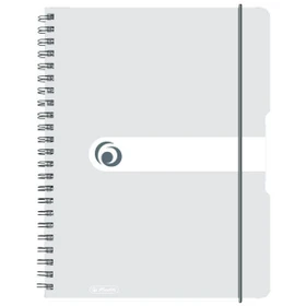 Herlitz Spiralblock to go, A4, kariert, transparent, 80 Blatt