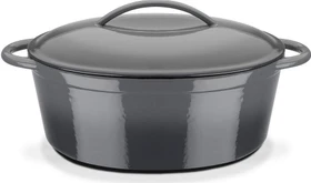 GSW Shadow Bräter oval 33x25cm 7l grau