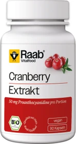 Raab Vitalfood Bio Cranberry Forte Kapseln, 90 Stück