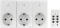 REV Funkschalt-Set 3+1 mit Fernbedienung, 1000W, Typ F, Funksteckdose, 3er-Pack Vorschaubild