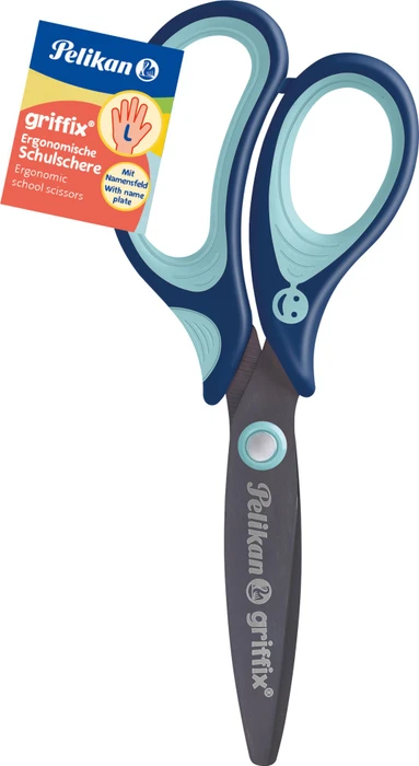Pelikan griffix Schulschere, Universalschere, Linkshänder, 140mm, blau