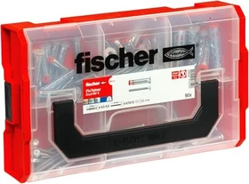 fischer FixTainer Duo Schrauben/Dübel-Sortiment inkl. L-Boxx, 90 Stück