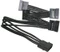 NZXT SATA-Stromadapter 4-Pin [IDE] auf 4x 15-Pin [SATA] 20cm, sleeved schwarz Vorschaubild