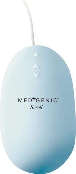 Medigenic Rein Medical MMA Scroll Maus, hellblau, USB