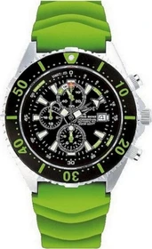 Chris Benz Depthmeter Chronograph 300m Taucheruhr kaimangrün/grün