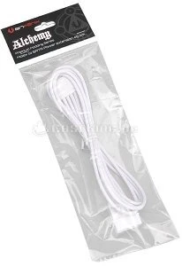 BitFenix Alchemy SATA-Stromadapter 4-Pin [IDE] auf 15-Pin [SATA] 45cm, sleeved weiß/weiß