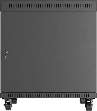 Lanberg 19" Rackschrank 15HE, LCD, freistehend, Flat Pack, V2, Glastür, IP20, RAL 9004, 1000mm tief