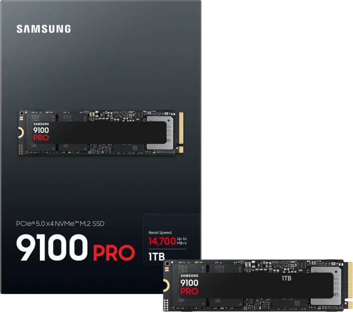 Samsung SSD 9100 PRO 1TB, M.2 2280 / M-Key / PCIe 5.0 x4