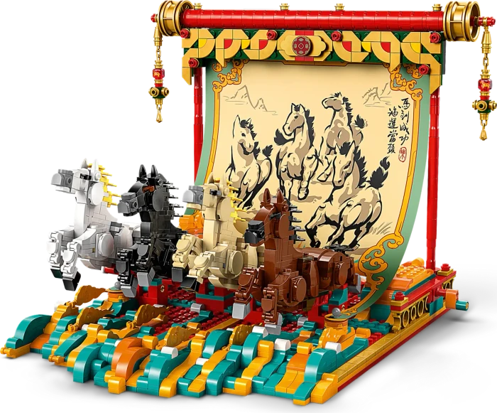 LEGO Leinwand mit Galoppierenden Pferden