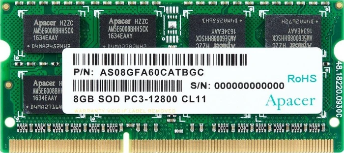 Apacer SO-DIMM 8GB, DDR3-1600, CL11