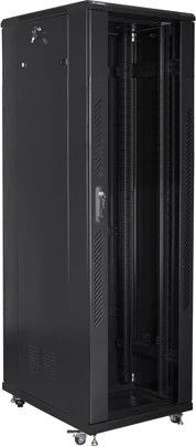 Lanberg 19" Rackschrank 42HE, freistehend, Glastür, IP20, RAL 9004, 800mm tief