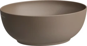 Laufen Ilbagnoalessi Waschtisch-Schale, oval, inkl. Ablaufventil mit Ventilabdeckung Keramik, caffe matt