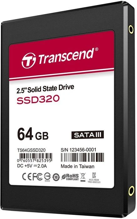 Transcend SSD320 64GB, 2.5" / SATA 6Gb/s