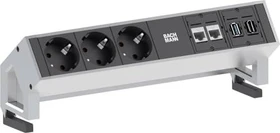Bachmann Desk 2, 3-fach, USB/2x Cat6/HDMI