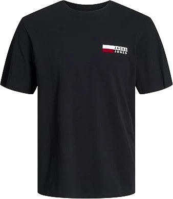 Jack & Jones Logo T-Shirt kurzarm black/small print (Herren)