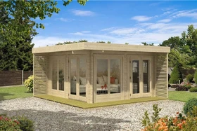 Alpholz Gartenhaus Viva A 678x480cm natur