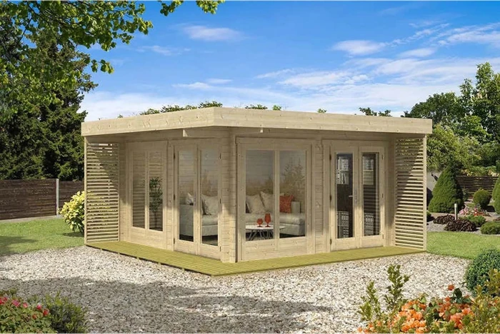 Alpholz Gartenhaus Viva A 678x480cm natur