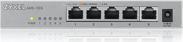Zyxel MG-105 Desktop 2.5G Switch, 5x RJ-45