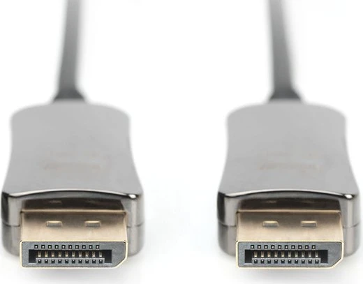 Digitus AOC Hybrid Fiber Optic Cable DisplayPort 1.4 Kabel schwarz, 15m