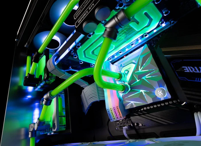 EK Water Blocks Quantum Line EK-Quantum Velocity² Edge D-RGB Silver Special Edition, AM5, Nickel Acryl