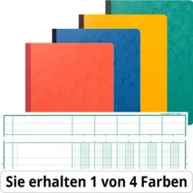 Exacompta Mehrkolonnenheft Geschäftsbuch, A4, liniert, 40 Blatt