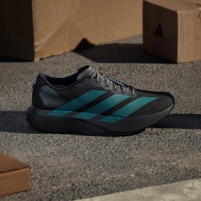 adidas Adizero Evo SL core black/pure teal/grey four (Herren)