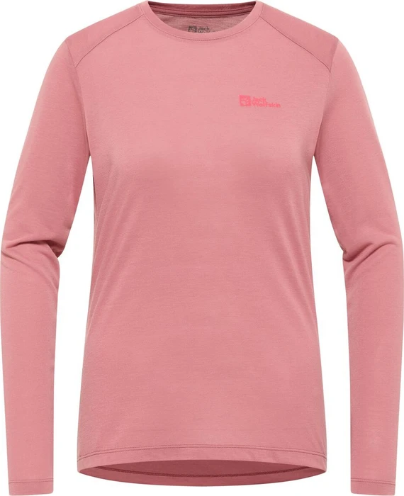 Jack Wolfskin Vonnan Funktionsshirt langarm mineral red (Damen)