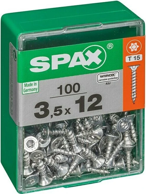 Spax WIROX A9J 4CUT T-STAR plus T20 Universalschraube, 3.5x12mm, 100 Stück