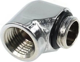 Alphacool HF L-Verbinder 2x G1/4" [male/female], chrome