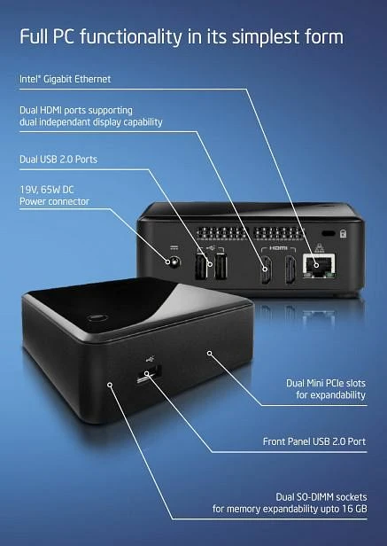 Intel NUC Kit - Deep Canyon - DCCP847DY