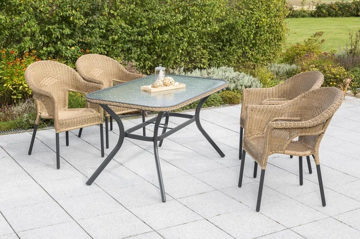 Merxx Ravenna Gartenmöbel-Set braun, 5-tlg.