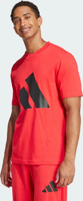 adidas Essentials Big Logo T-Shirt kurzarm pure ruby/black (Herren)